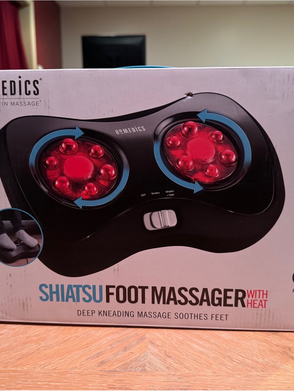 Homedics Shiatsu Foot Massager with heat (color is black)